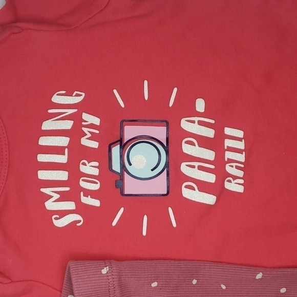 5/$30 H&M Cotton Leggings Polka Dot + PAPArazzi Bodysuit Dad - Picture 5 of 8